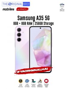 Samsung A35 5G - 8GB RAM - 256GB Storage - PTA Approved - 12 Months Warranty - Violet - The Original Bro Mobiles - TOB36